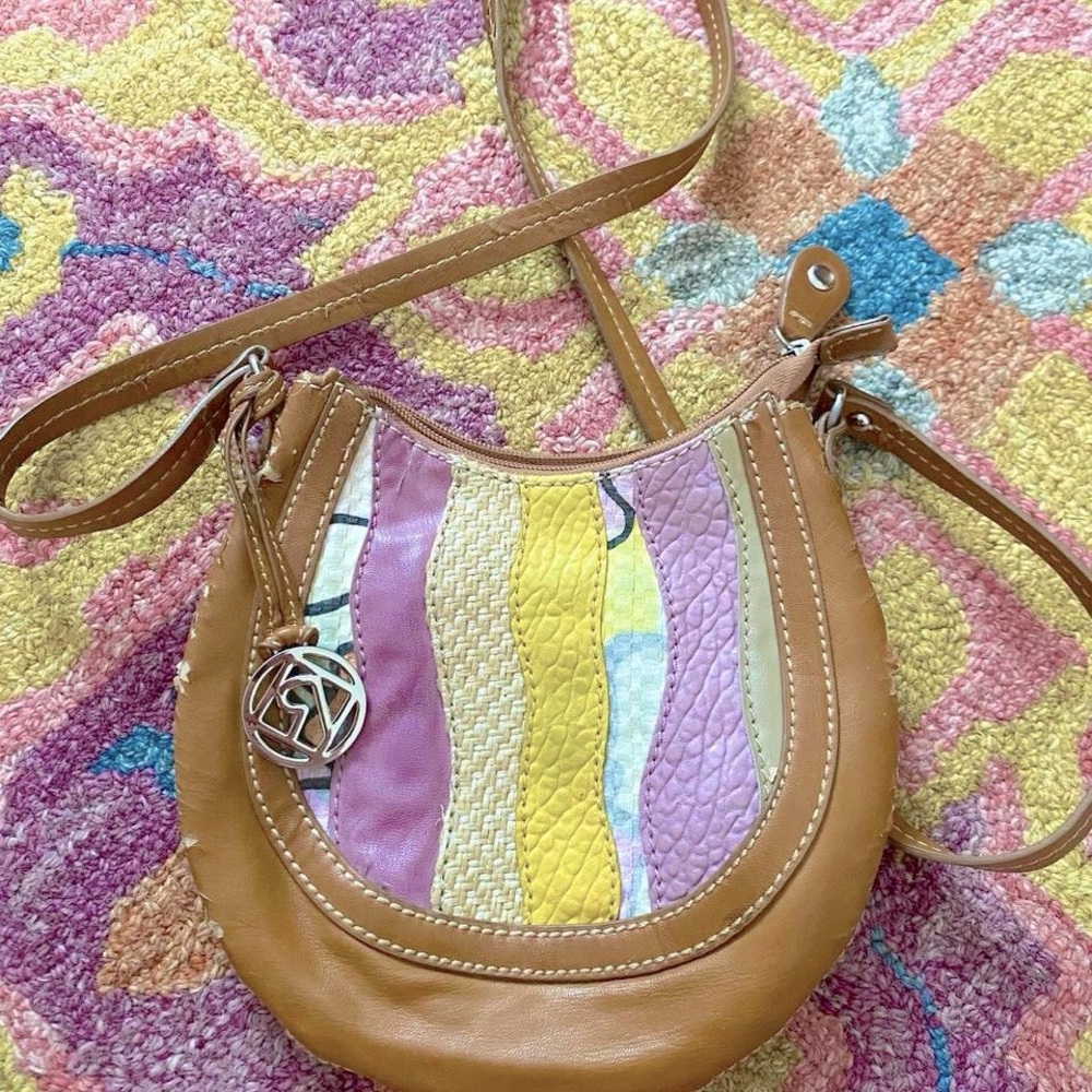 Colorful Patchwork Leather Crossbody Bag